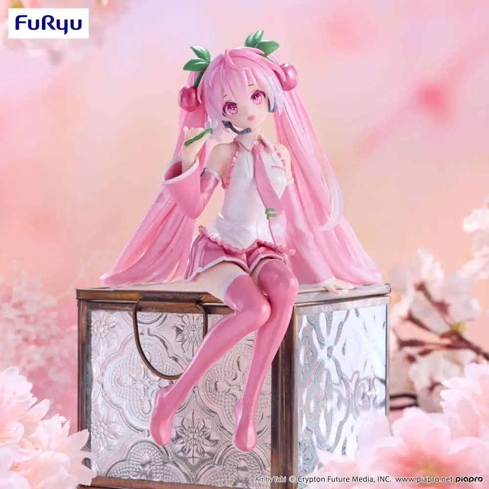 Hatsune Miku Noodle Stopper PVC Soška Sakura Miku 2024 Pearl Color Ver. 15 cm fotografii produktu