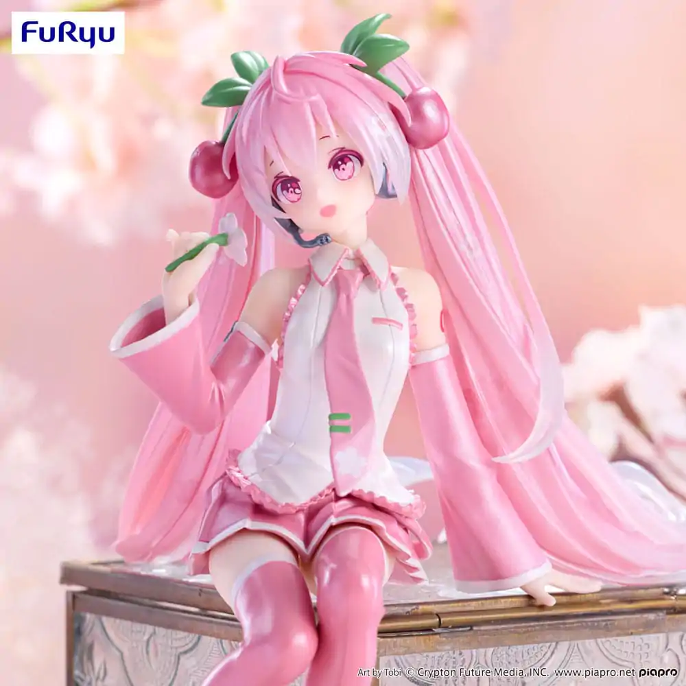 Hatsune Miku Noodle Stopper PVC Soška Sakura Miku 2024 Pearl Color Ver. 15 cm fotografii produktu