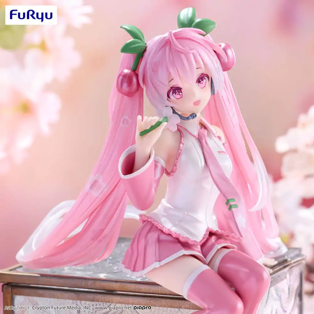 Hatsune Miku Noodle Stopper PVC Soška Sakura Miku 2024 Pearl Color Ver. 15 cm fotografii produktu