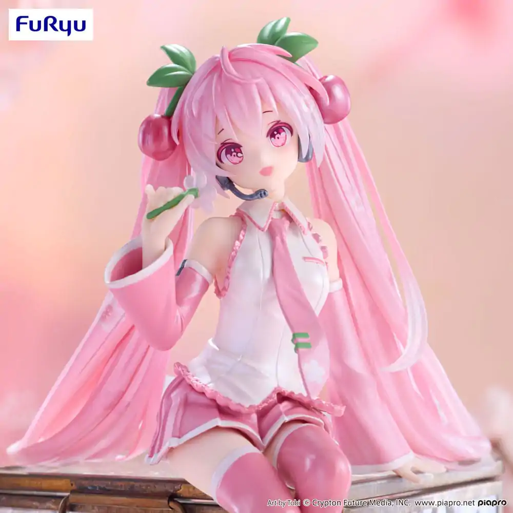 Hatsune Miku Noodle Stopper PVC Soška Sakura Miku 2024 Pearl Color Ver. 15 cm fotografii produktu