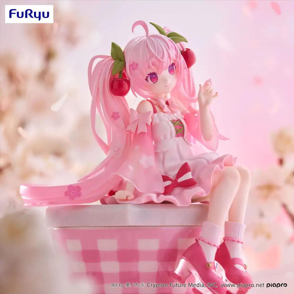 Hatsune Miku Noodle Stopper PVC Soška Sakura Miku 2025 14 cm fotografii produktu