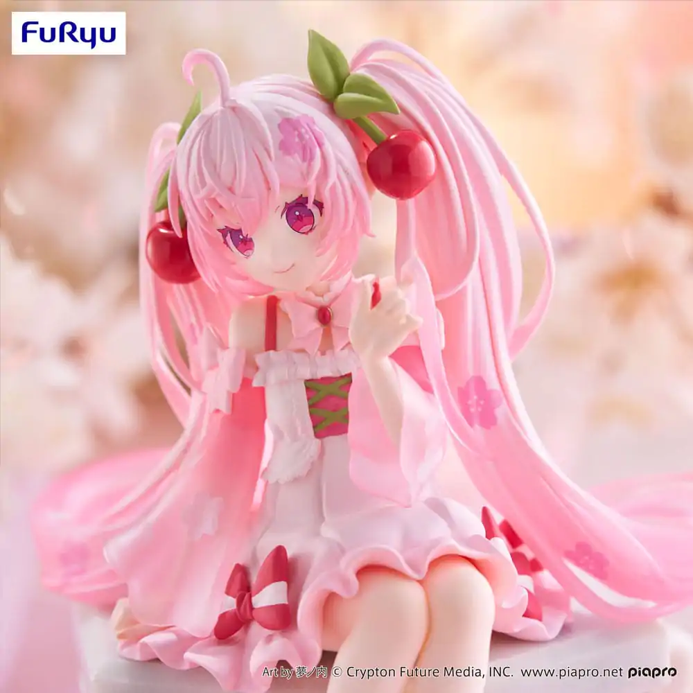 Hatsune Miku Noodle Stopper PVC Soška Sakura Miku 2025 14 cm fotografii produktu