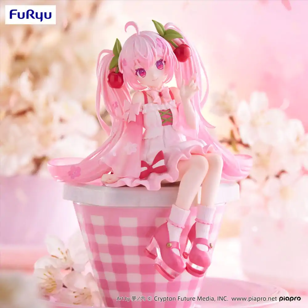 Hatsune Miku Noodle Stopper PVC Soška Sakura Miku 2025 14 cm fotografii produktu