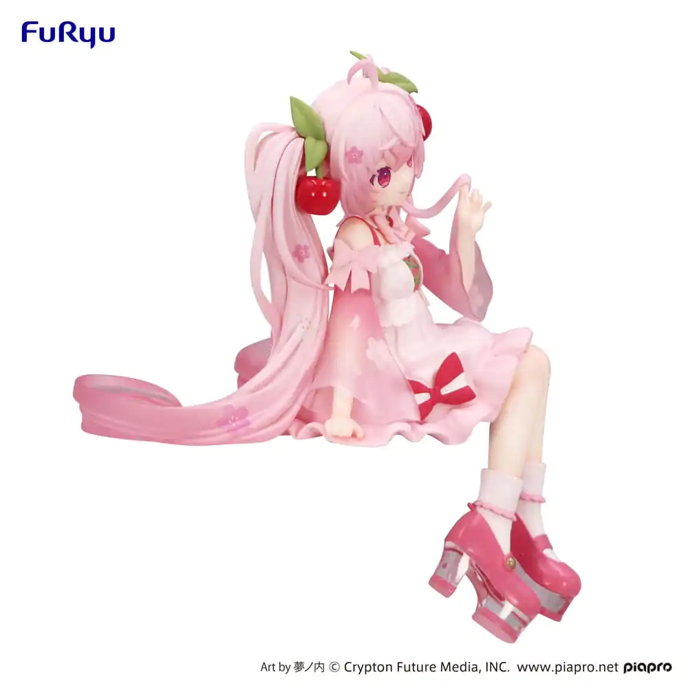 Hatsune Miku Noodle Stopper PVC Soška Sakura Miku 2025 14 cm fotografii produktu