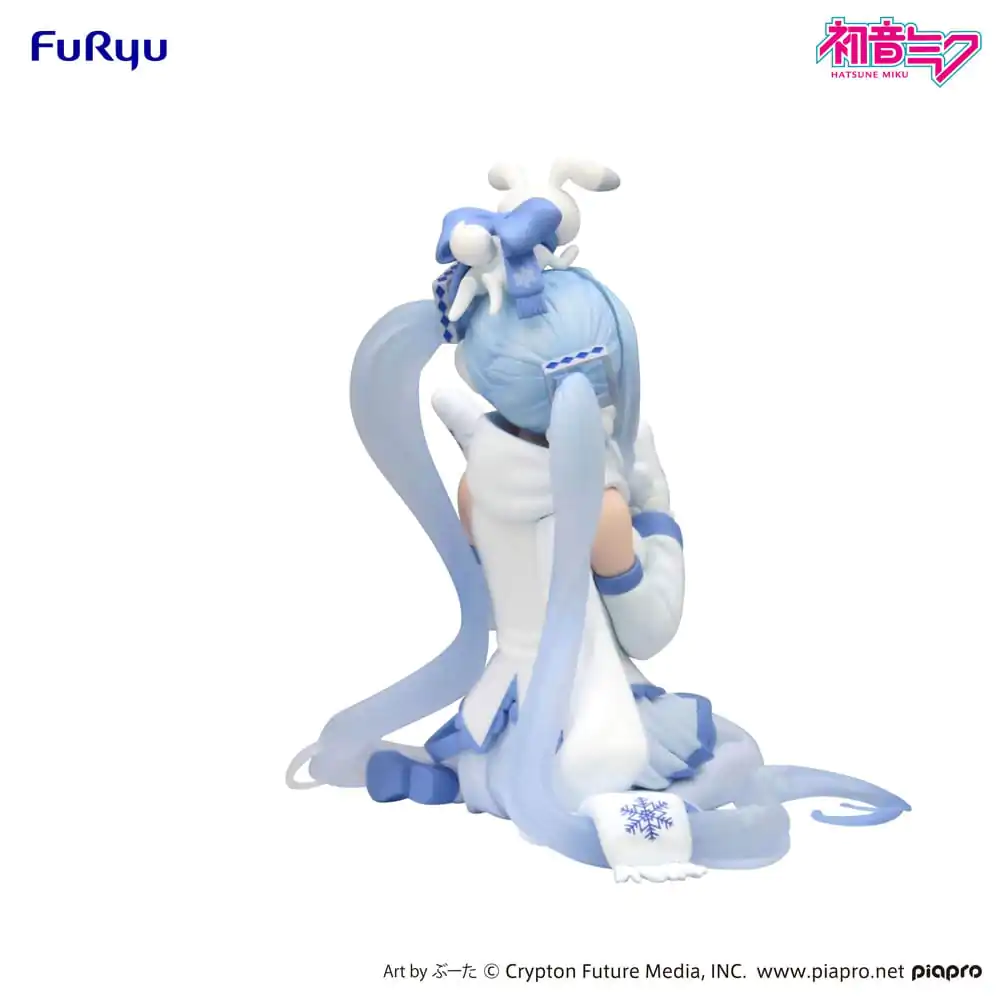 Hatsune Miku Zátka na nudle PVC soška Snow Miku Sky Town 10. verze 10 cm fotografii produktu