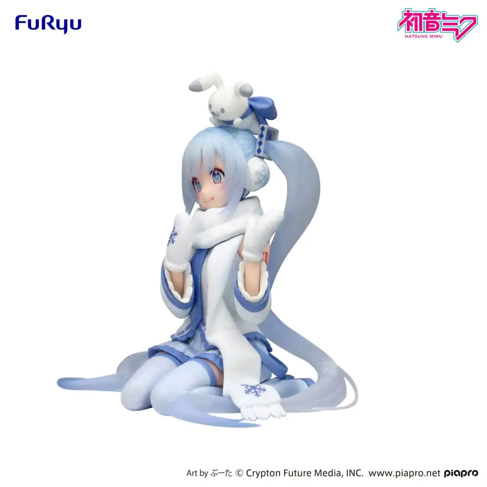 Hatsune Miku Zátka na nudle PVC soška Snow Miku Sky Town 10. verze 10 cm fotografii produktu