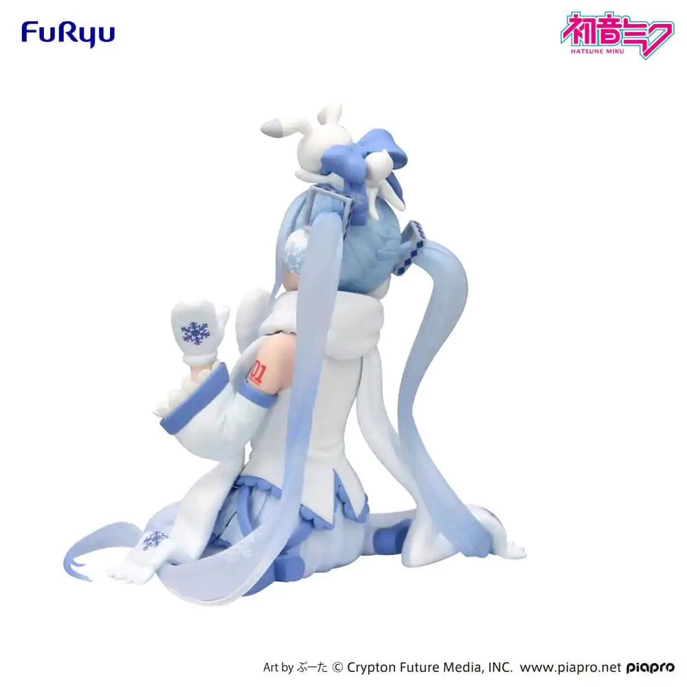 Hatsune Miku Zátka na nudle PVC soška Snow Miku Sky Town 10. verze 10 cm fotografii produktu
