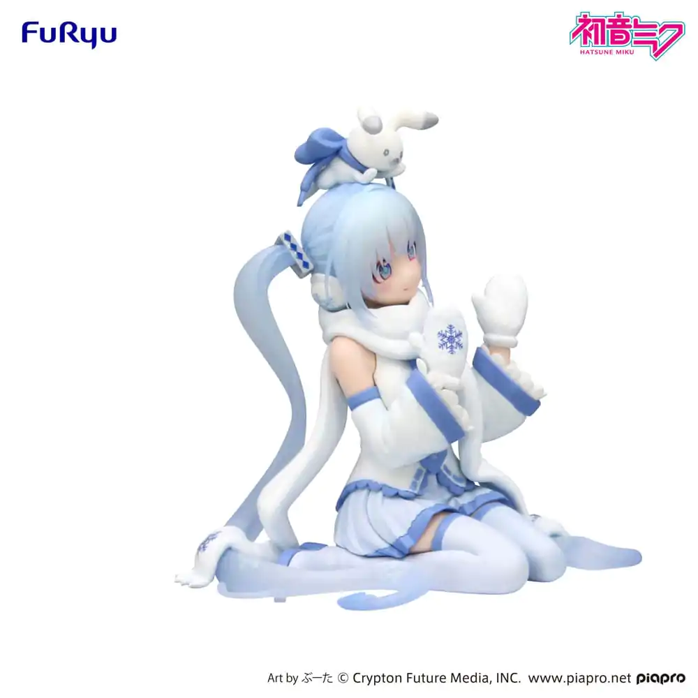 Hatsune Miku Zátka na nudle PVC soška Snow Miku Sky Town 10. verze 10 cm fotografii produktu