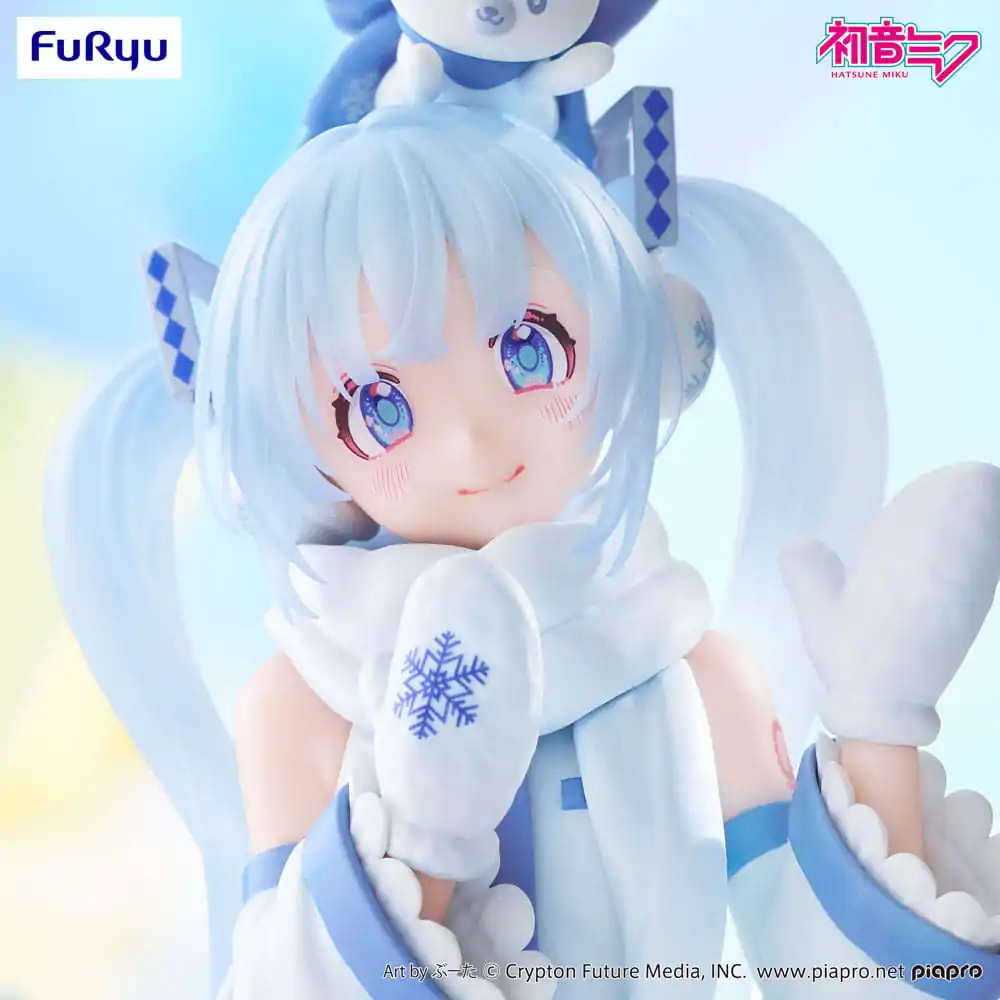 Hatsune Miku Zátka na nudle PVC soška Snow Miku Sky Town 10. verze 10 cm fotografii produktu