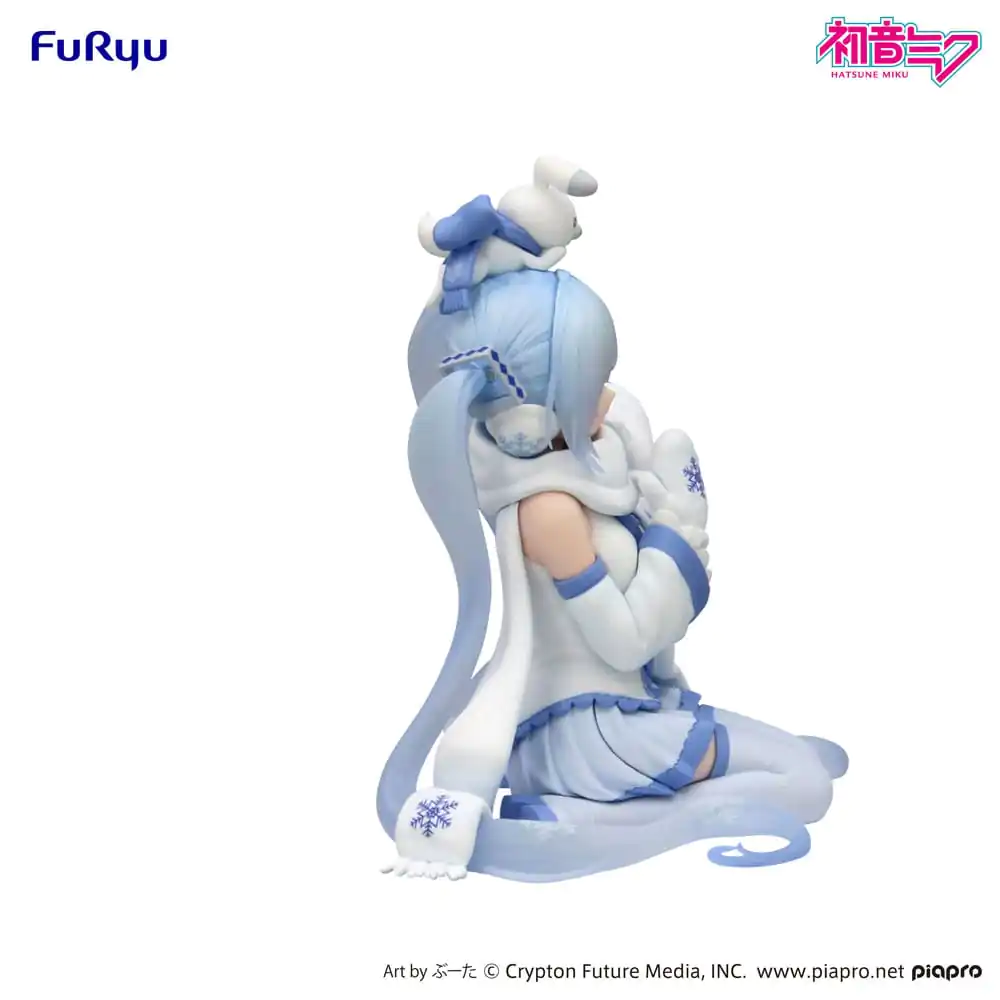 Hatsune Miku Zátka na nudle PVC soška Snow Miku Sky Town 10. verze 10 cm fotografii produktu