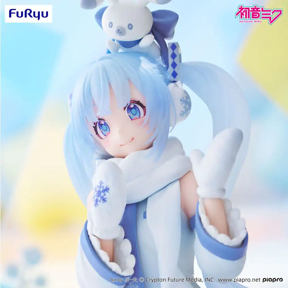 Hatsune Miku Zátka na nudle PVC soška Snow Miku Sky Town 10. verze 10 cm fotografii produktu