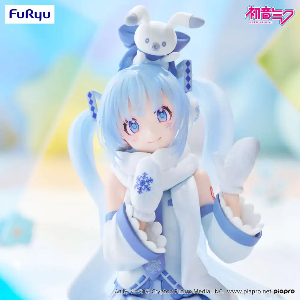 Hatsune Miku Zátka na nudle PVC soška Snow Miku Sky Town 10. verze 10 cm fotografii produktu