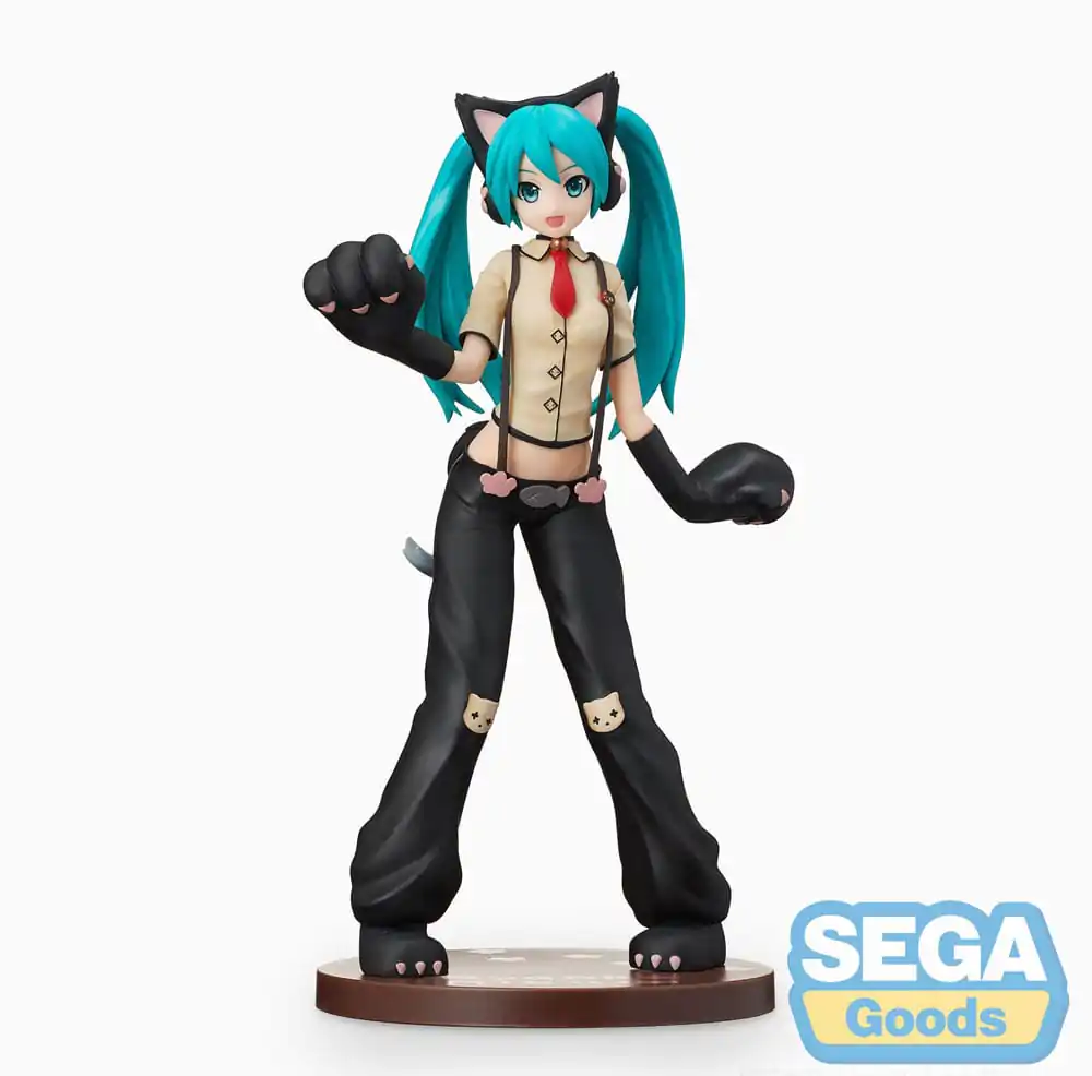 Hatsune Miku Project DIVA Arcade Future Tone SPM PVC Soška Hatsune Miku Kitty Cat 23 cm fotografii produktu
