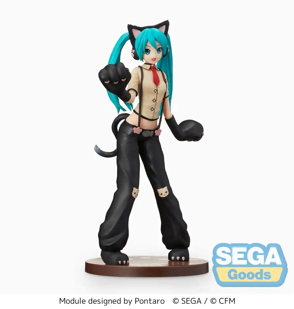 Hatsune Miku Project DIVA Arcade Future Tone SPM PVC Soška Hatsune Miku Kitty Cat 23 cm fotografii produktu