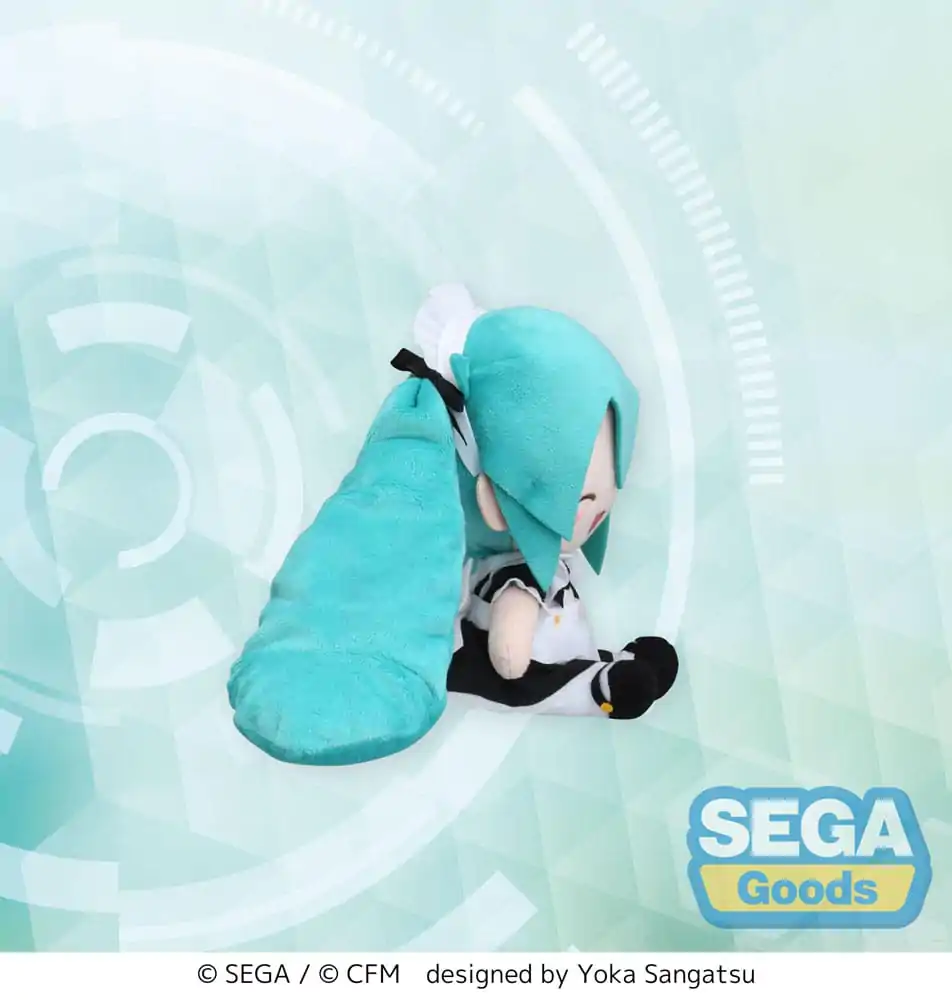 Hatsune Miku Project Diva Arcade Fuwa Petit Mini Plyšová Figurka Miku Maid Ver. (EX) 16 cm fotografii produktu