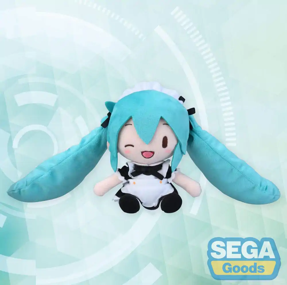 Hatsune Miku Project Diva Arcade Fuwa Petit Mini Plyšová Figurka Miku Maid Ver. (EX) 16 cm fotografii produktu