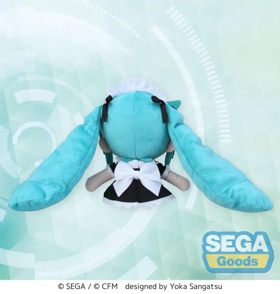 Hatsune Miku Project Diva Arcade Fuwa Petit Mini Plyšová Figurka Miku Maid Ver. (EX) 16 cm fotografii produktu