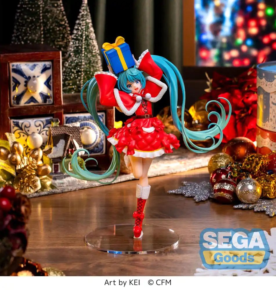 Hatsune Miku Series Luminasta PVC soška Hatsune Miku Christmas 2024 19 cm fotografii produktu