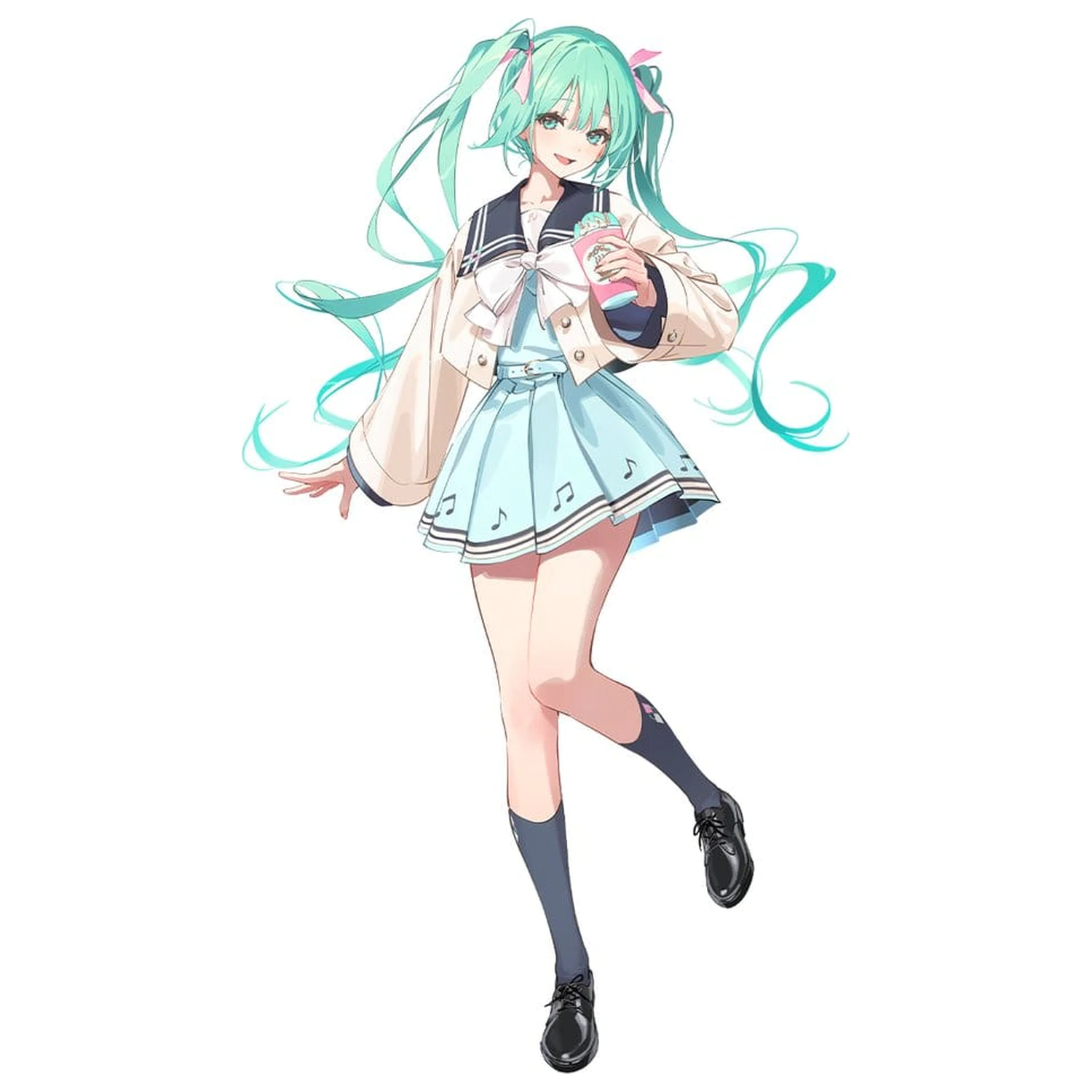 Hatsune Miku Sweet School Life PVC figurka Pure Version 18 cm fotografii produktu