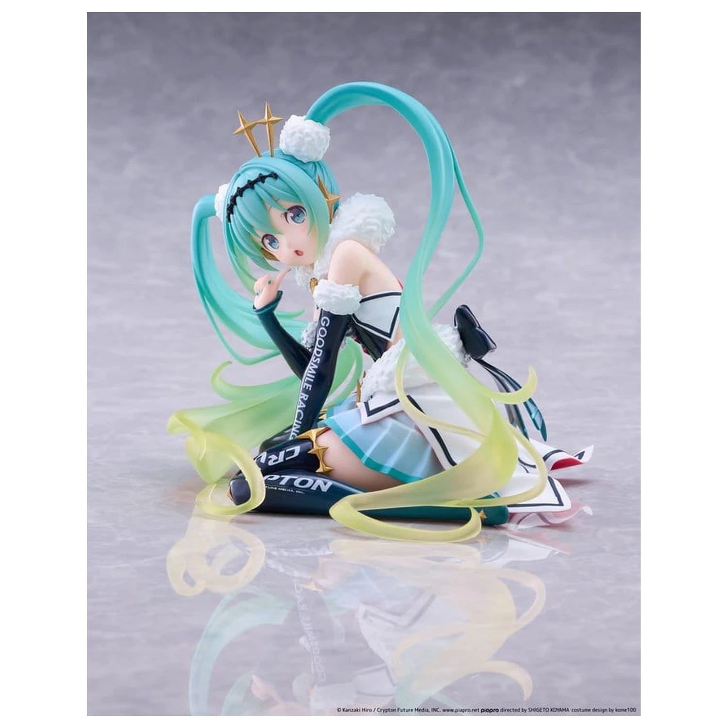 Hatsune Miku Taito Kuji PVC figurka Racing Miku 2018 Ver. Round 8 13 cm fotografii produktu