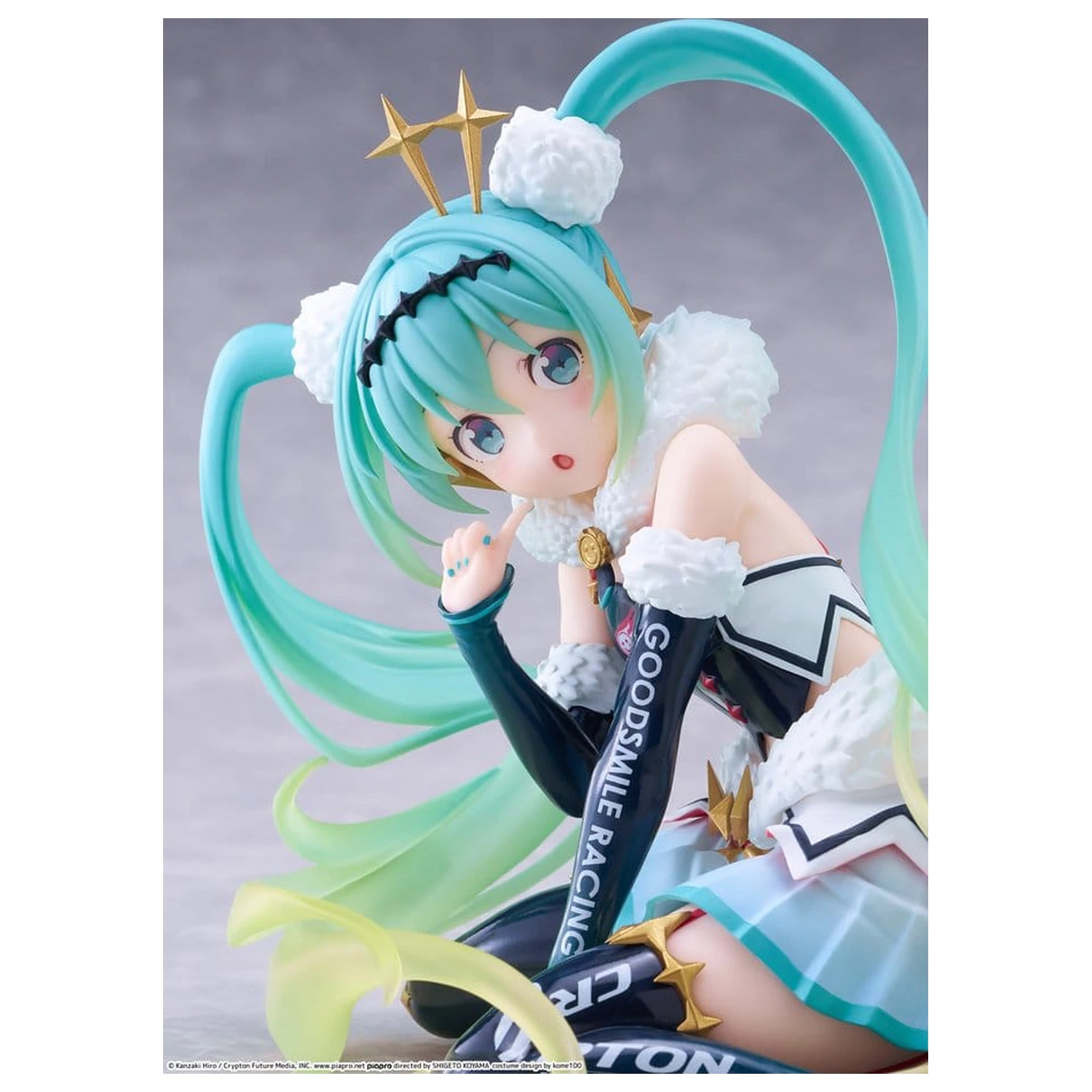 Hatsune Miku Taito Kuji PVC figurka Racing Miku 2018 Ver. Round 8 13 cm fotografii produktu