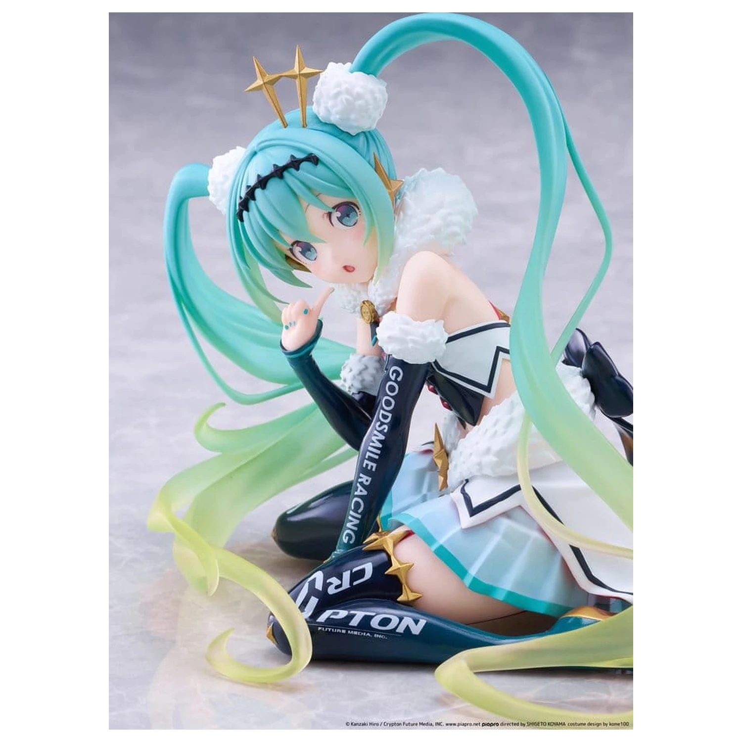Hatsune Miku Taito Kuji PVC figurka Racing Miku 2018 Ver. Round 8 13 cm fotografii produktu