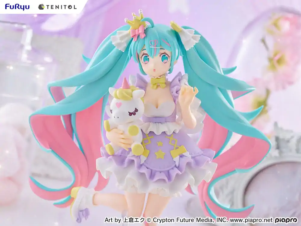 Hatsune Miku Tenitol PVC Soška Hatsune Miku Yumekawa Princess Lavender Ver. 21 cm fotografii produktu