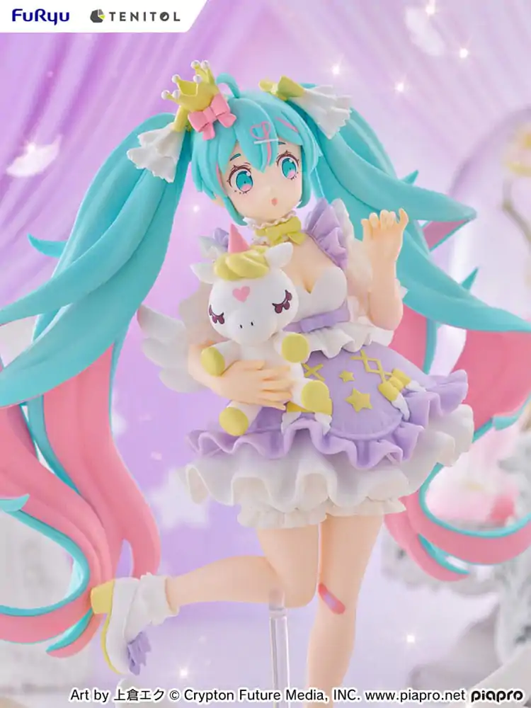 Hatsune Miku Tenitol PVC Soška Hatsune Miku Yumekawa Princess Lavender Ver. 21 cm fotografii produktu