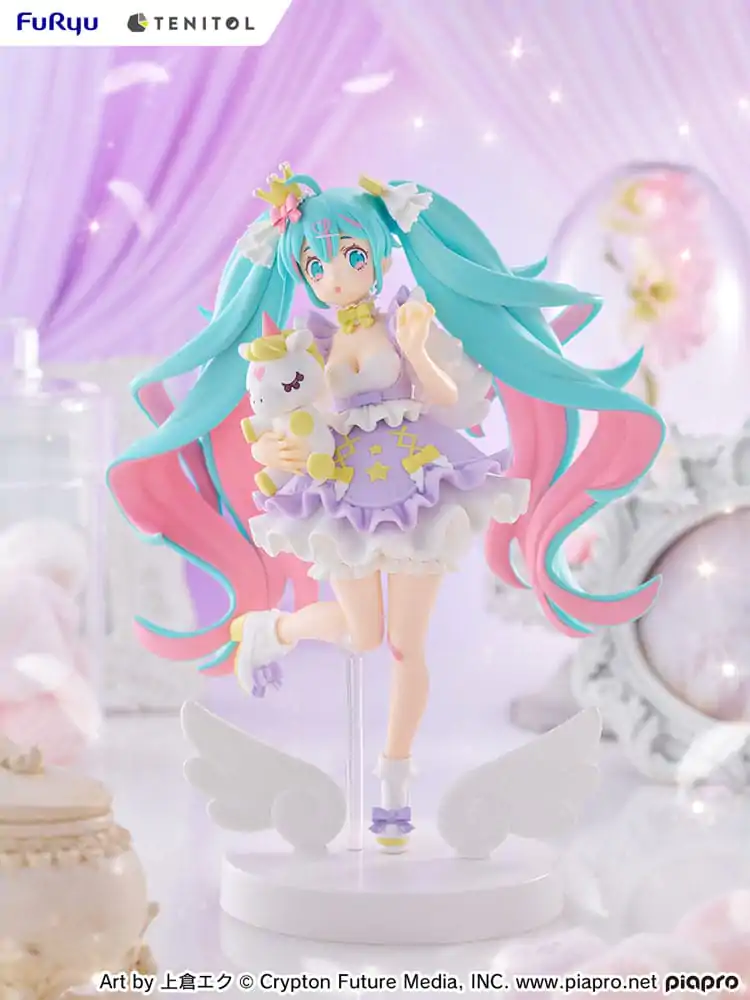 Hatsune Miku Tenitol PVC Soška Hatsune Miku Yumekawa Princess Lavender Ver. 21 cm fotografii produktu