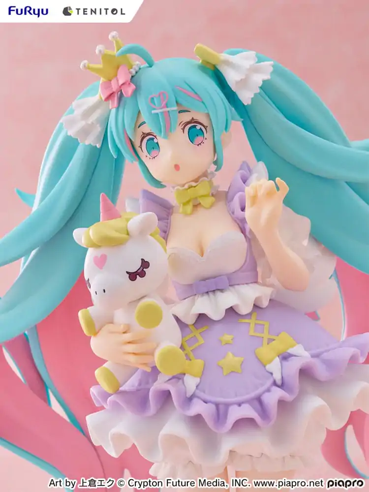 Hatsune Miku Tenitol PVC Soška Hatsune Miku Yumekawa Princess Lavender Ver. 21 cm fotografii produktu