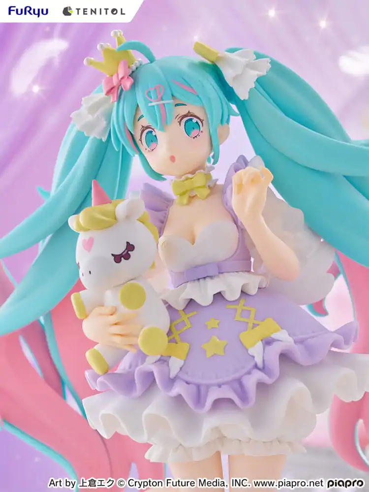 Hatsune Miku Tenitol PVC Soška Hatsune Miku Yumekawa Princess Lavender Ver. 21 cm fotografii produktu