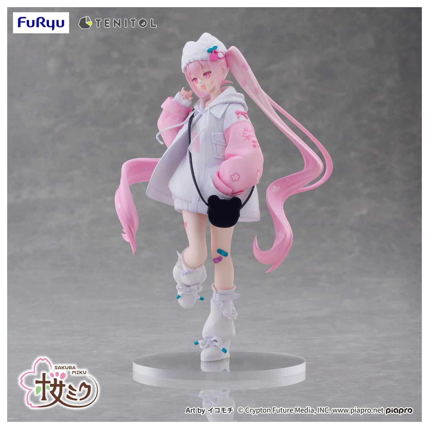 Hatsune Miku Tenitol PVC socha Sakura Miku Cool style [petit] 19 cm fotografii produktu