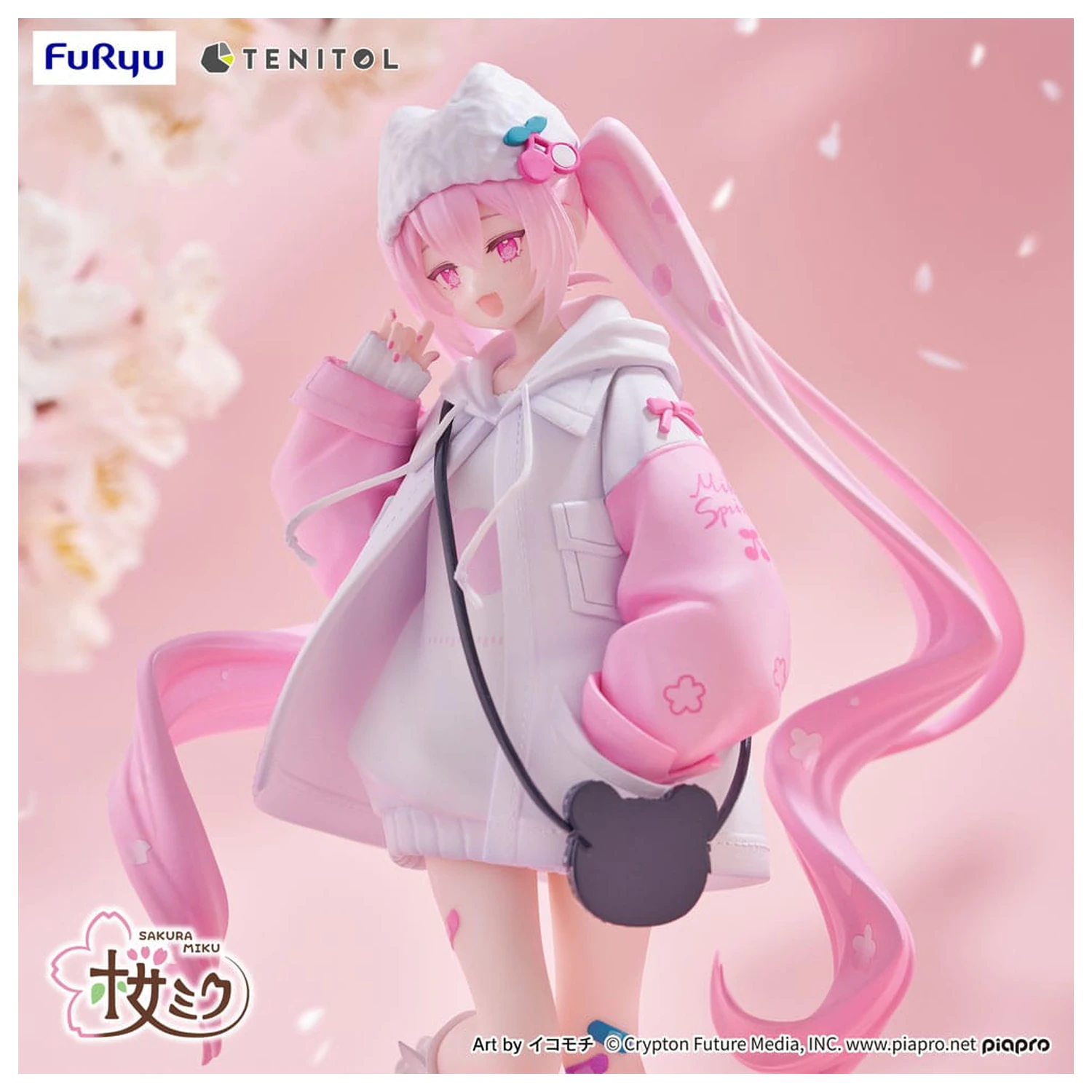 Hatsune Miku Tenitol PVC socha Sakura Miku Cool style [petit] 19 cm fotografii produktu