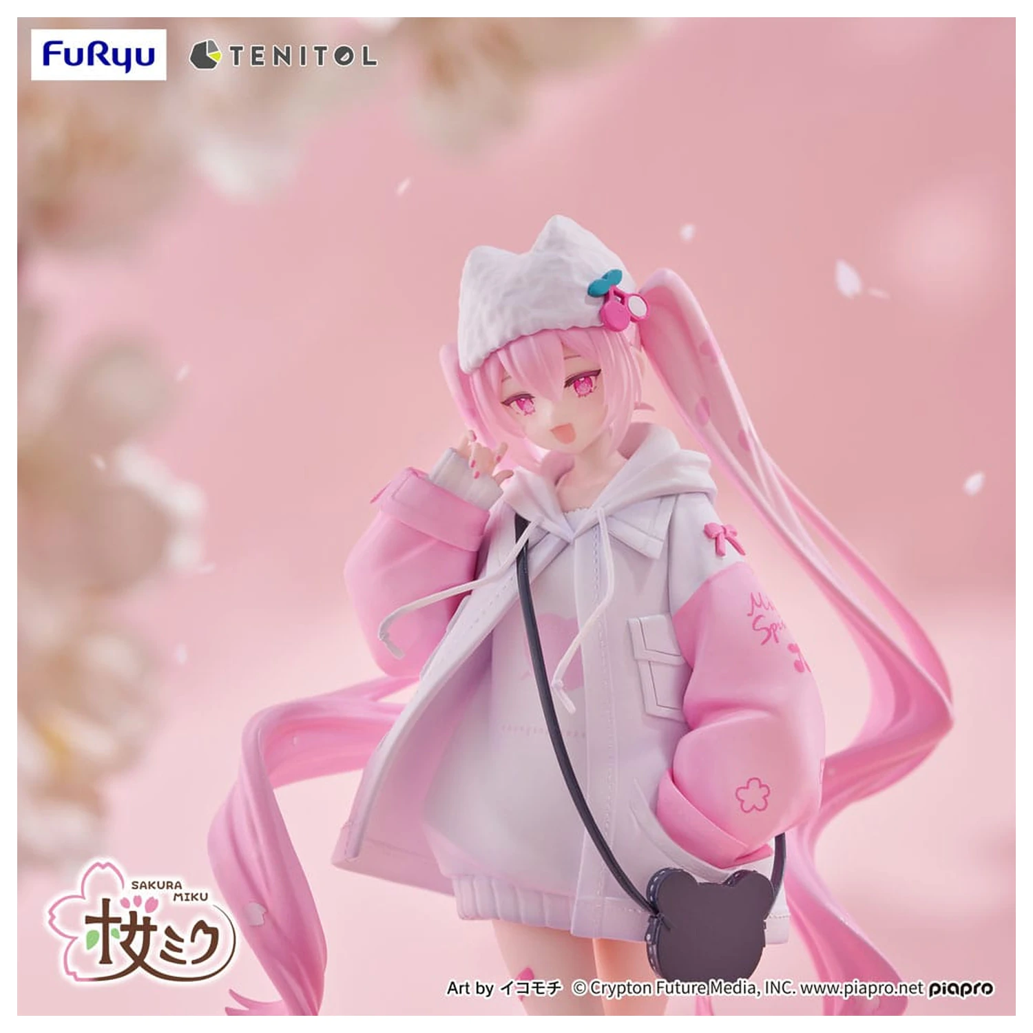 Hatsune Miku Tenitol PVC socha Sakura Miku Cool style [petit] 19 cm fotografii produktu