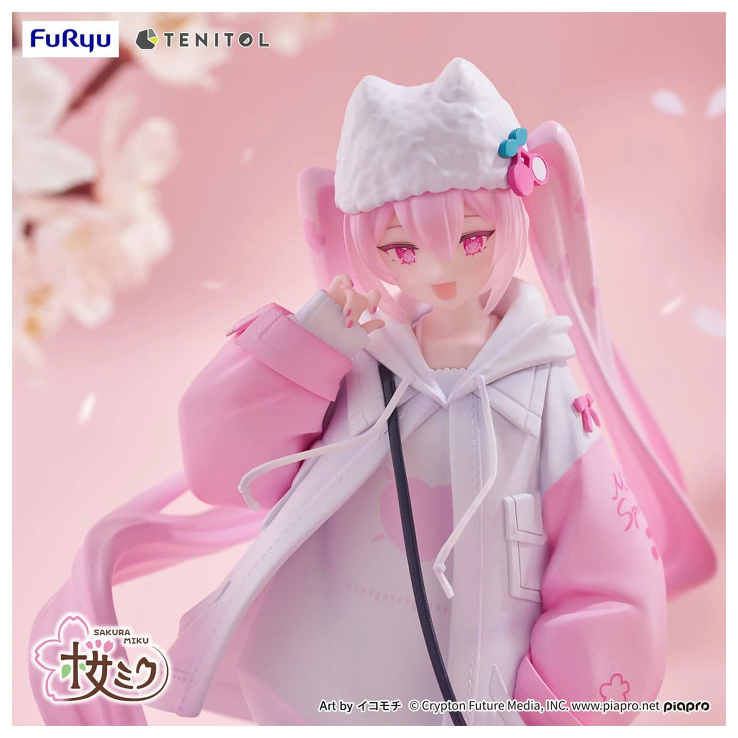 Hatsune Miku Tenitol PVC socha Sakura Miku Cool style [petit] 19 cm fotografii produktu