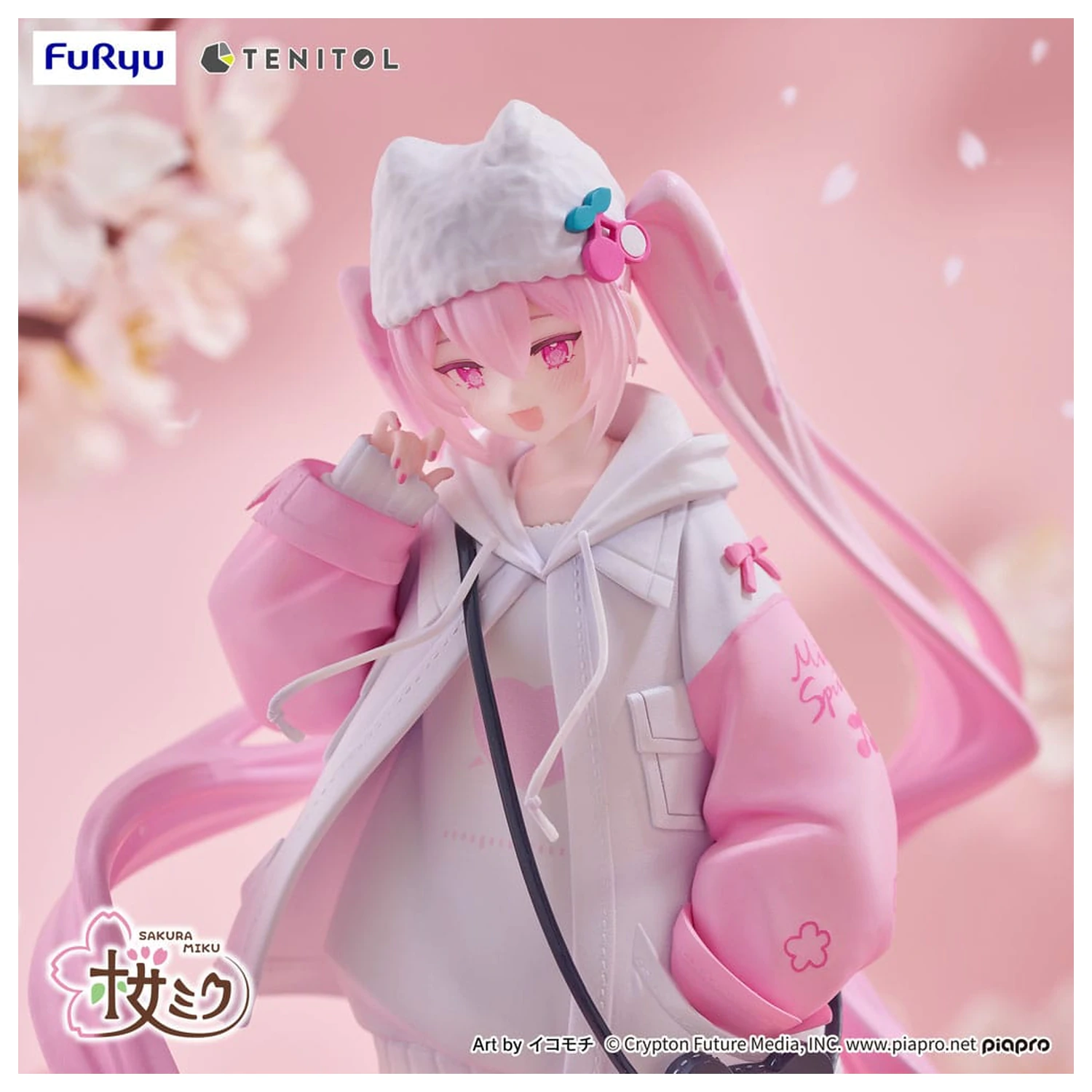 Hatsune Miku Tenitol PVC socha Sakura Miku Cool style [petit] 19 cm fotografii produktu