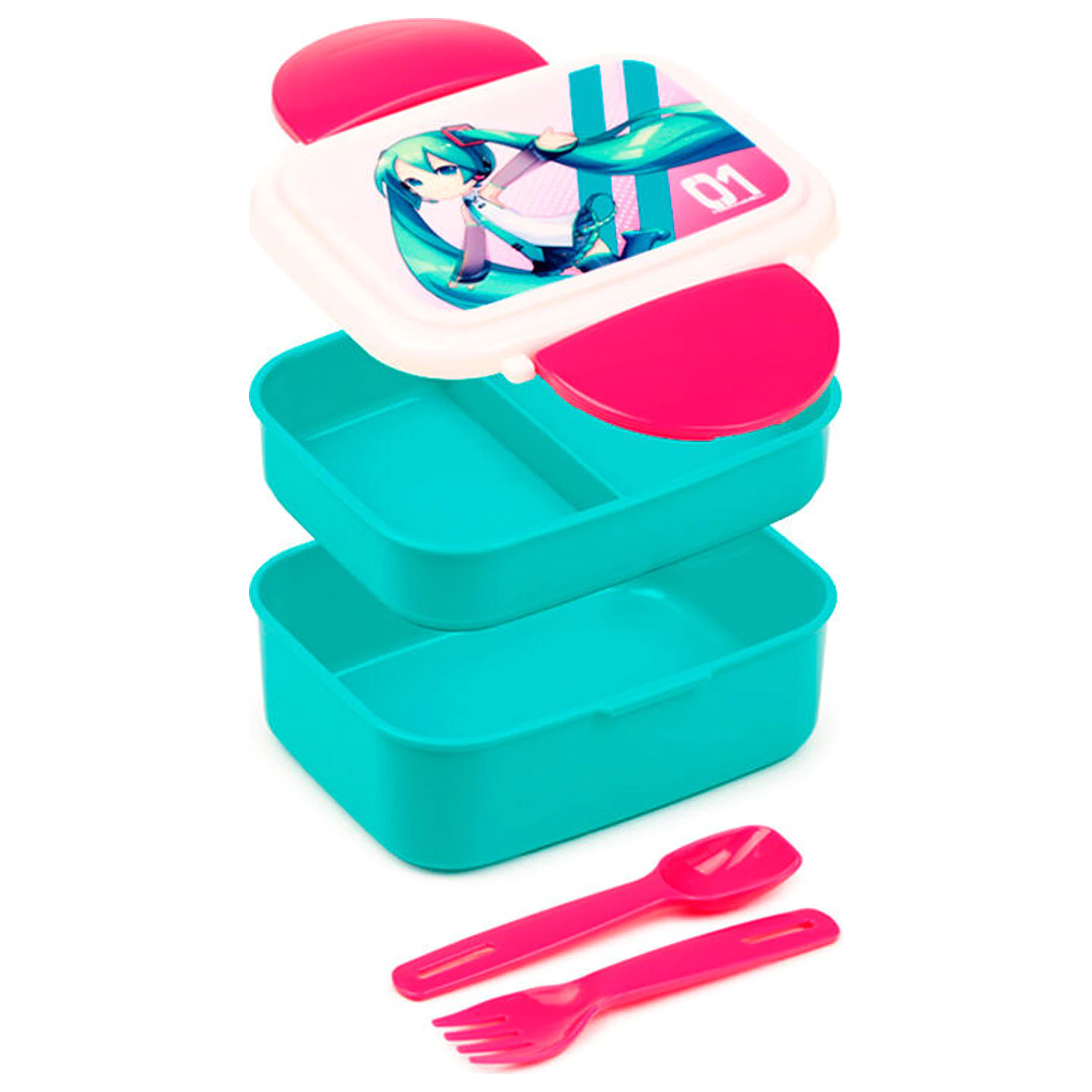 Hatsune Miku obědový box a příbory fotografii produktu