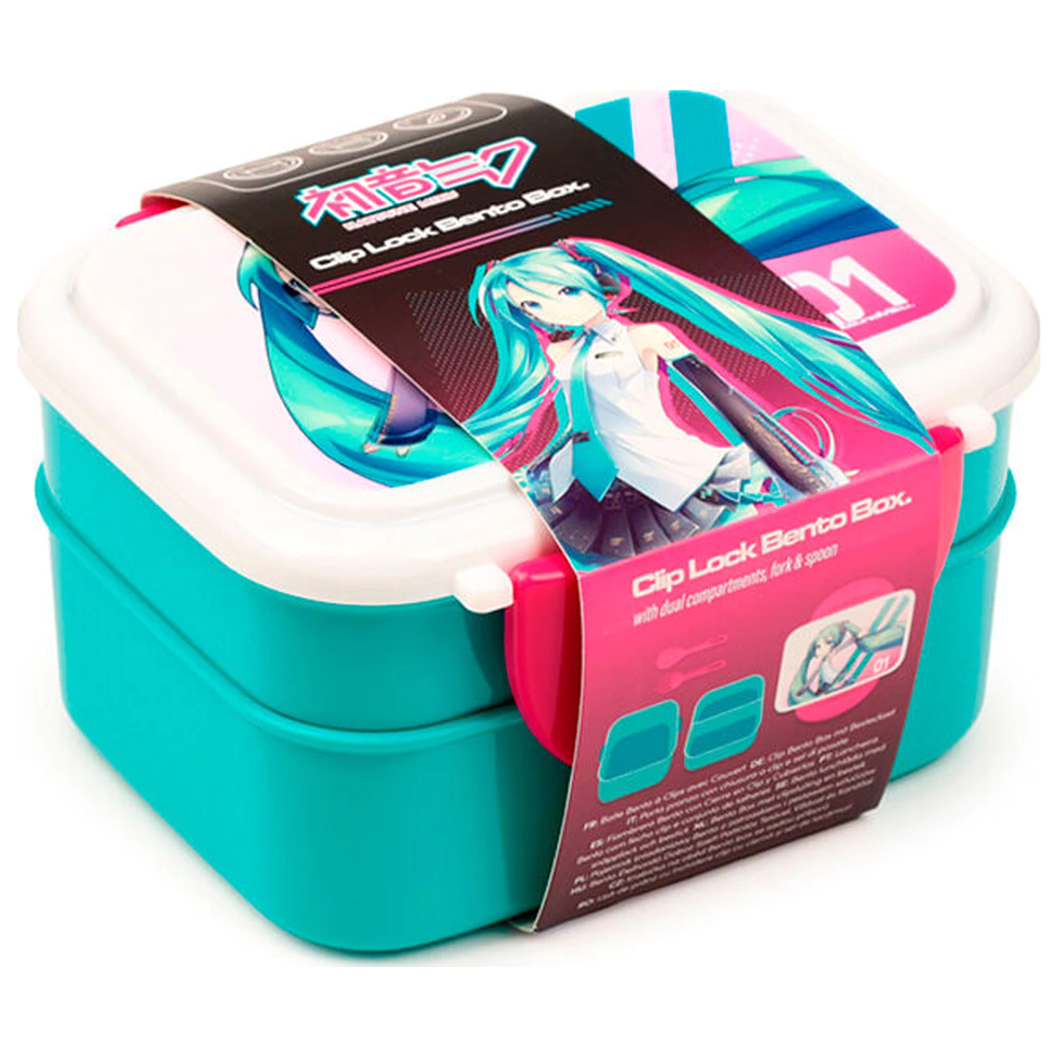 Hatsune Miku obědový box a příbory fotografii produktu