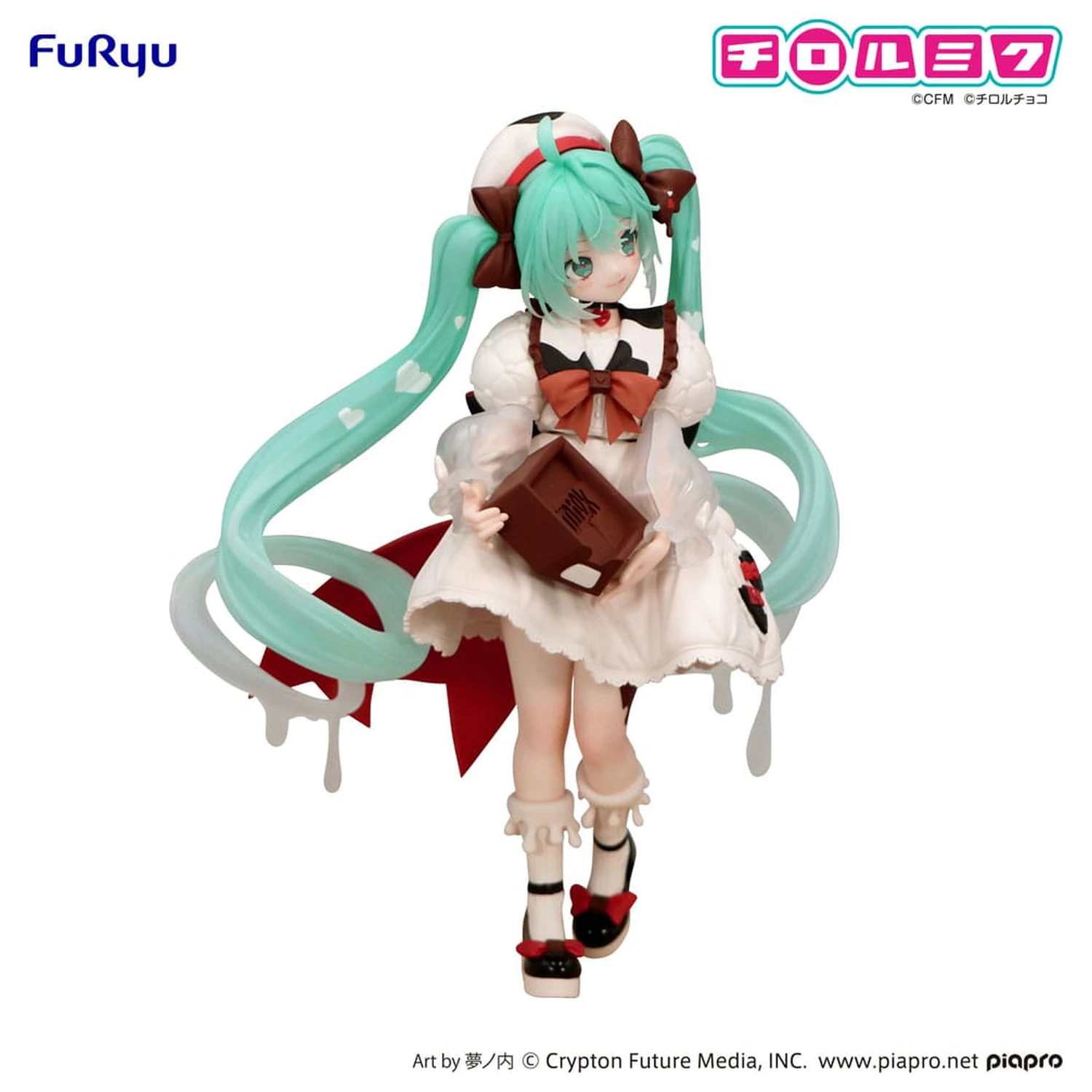 Hatsune Miku x Tirol Choco Trio-Try-iT PVC Soška Hatsune Miku Milk Ver. 18 cm fotografii produktu