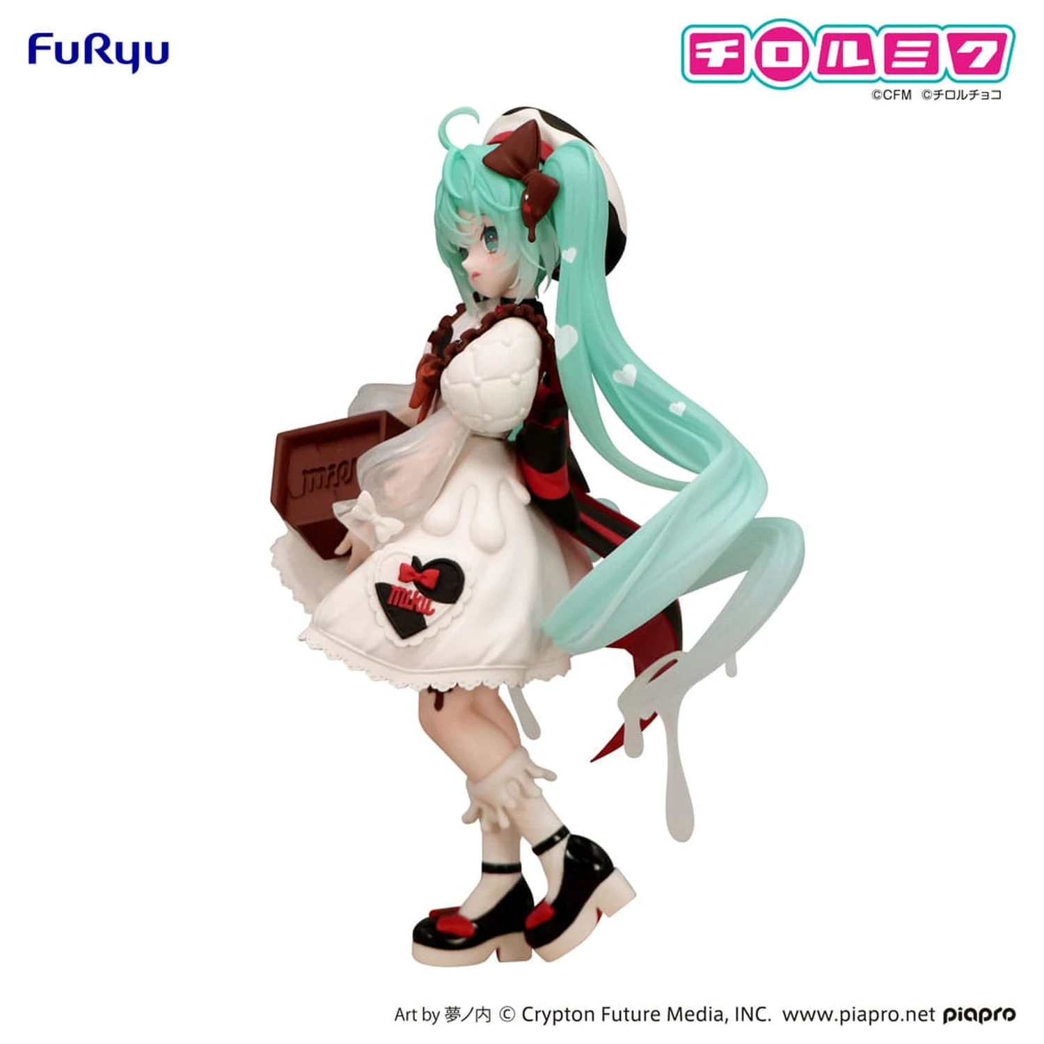 Hatsune Miku x Tirol Choco Trio-Try-iT PVC Soška Hatsune Miku Milk Ver. 18 cm fotografii produktu