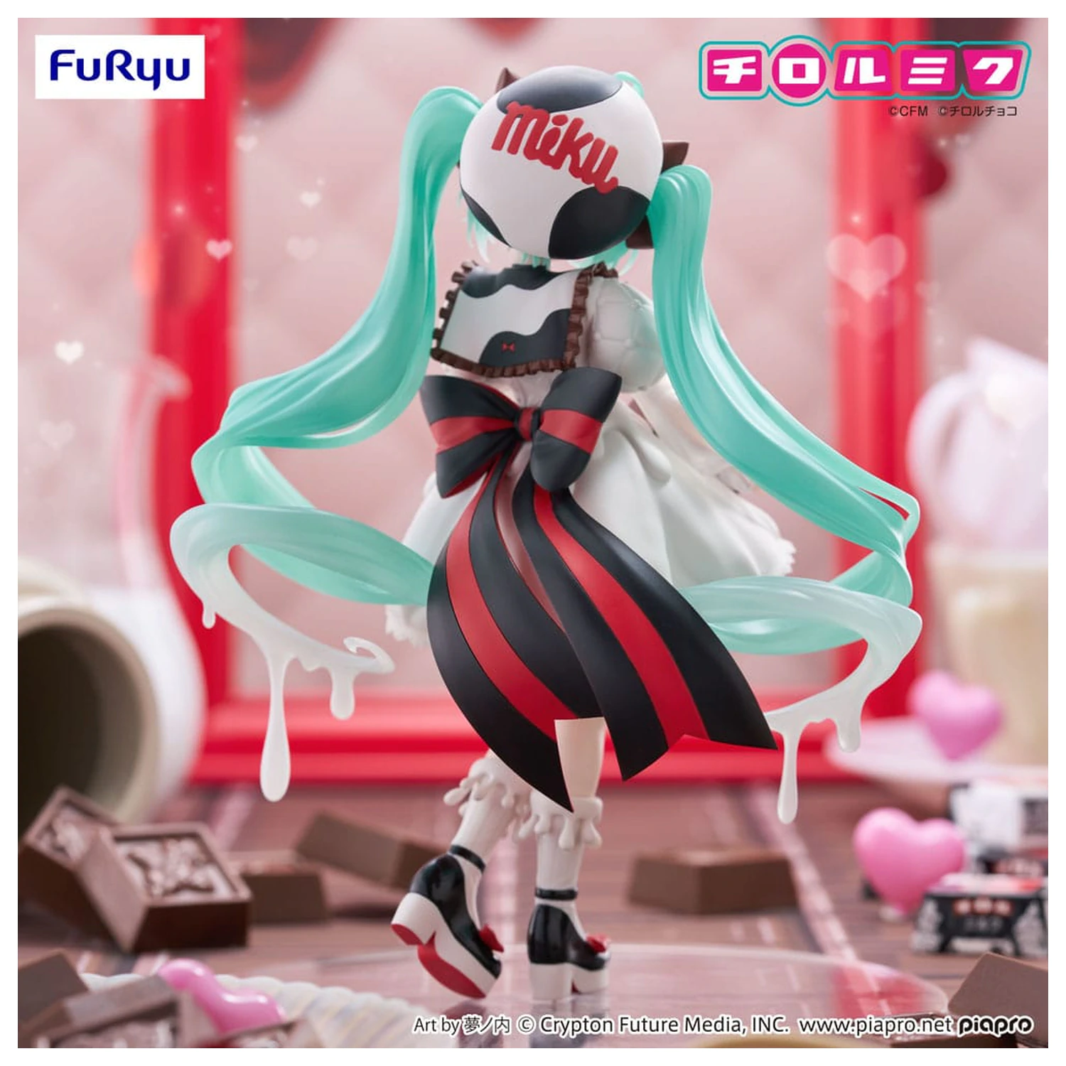 Hatsune Miku x Tirol Choco Trio-Try-iT PVC Soška Hatsune Miku Milk Ver. 18 cm fotografii produktu