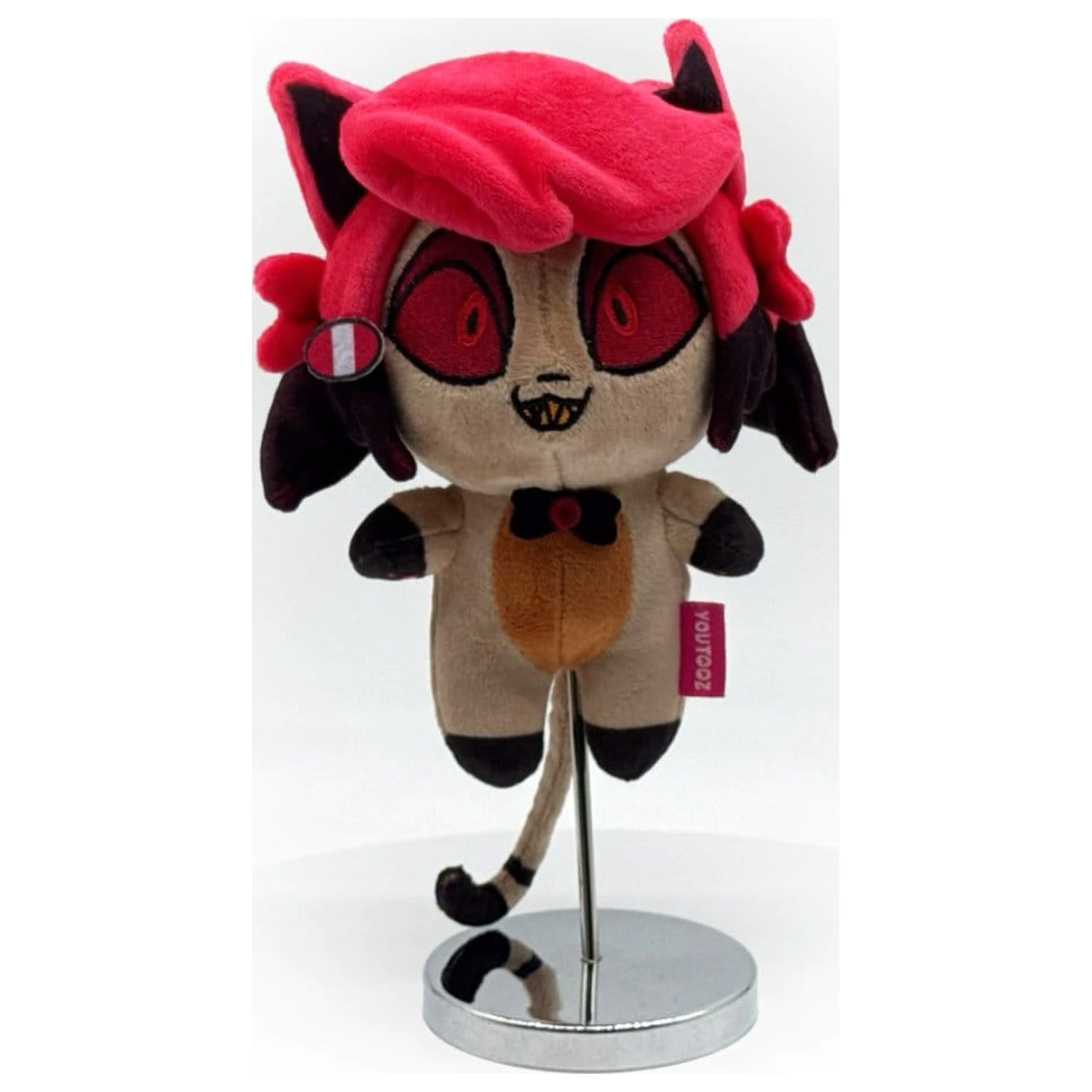 Hazbin Hotel Keychain Plyš Alastor Kitty 13 cm fotografii produktu