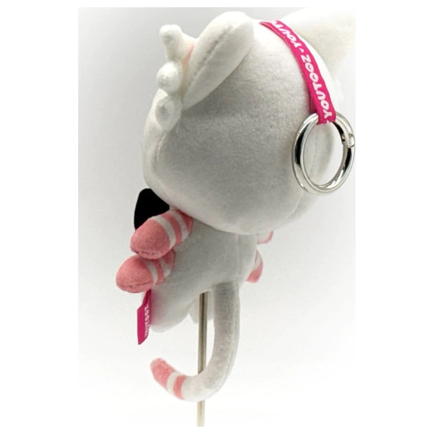 Hazbin Hotel Přívěšek na klíče plyšový Angel Dust Kitty 13 cm fotografii produktu