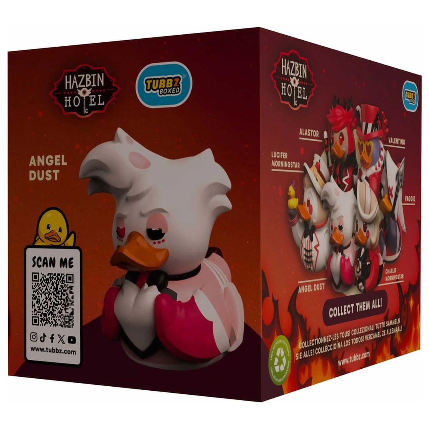 Hazbin Hotel Tubbz PVC Figurka Angel Dust Boxed Edition 10 cm fotografii produktu