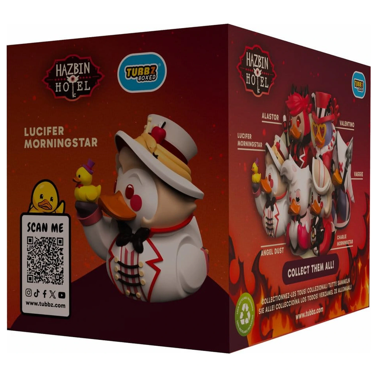 Hazbin Hotel Tubbz PVC Figurka Lucifer Morningstar Boxed Edition 10 cm fotografii produktu