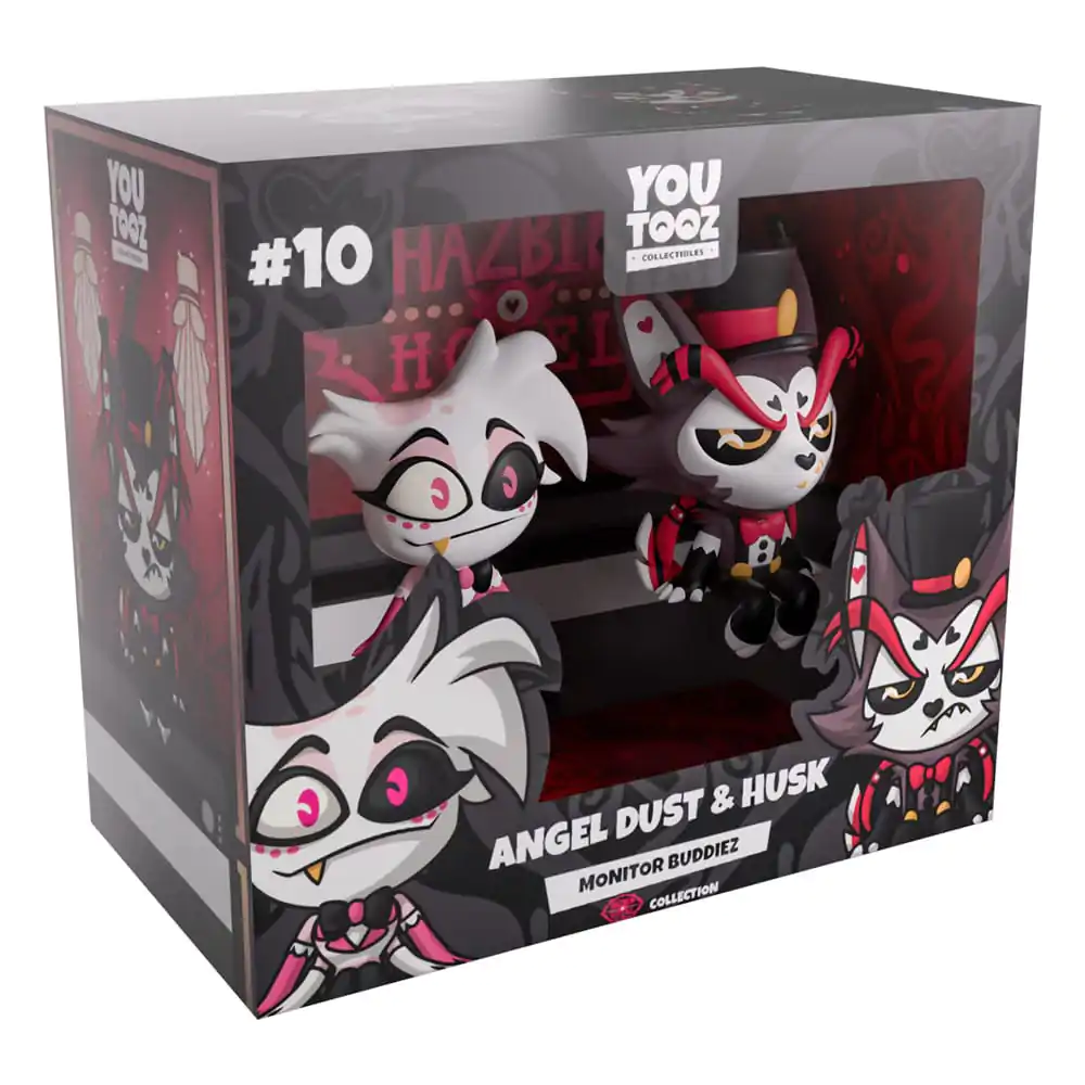 Hazbin Hotel Vinyl Figures Angel Dust & Husk Monitor Buddiez Vinylové figurky fotografii produktu