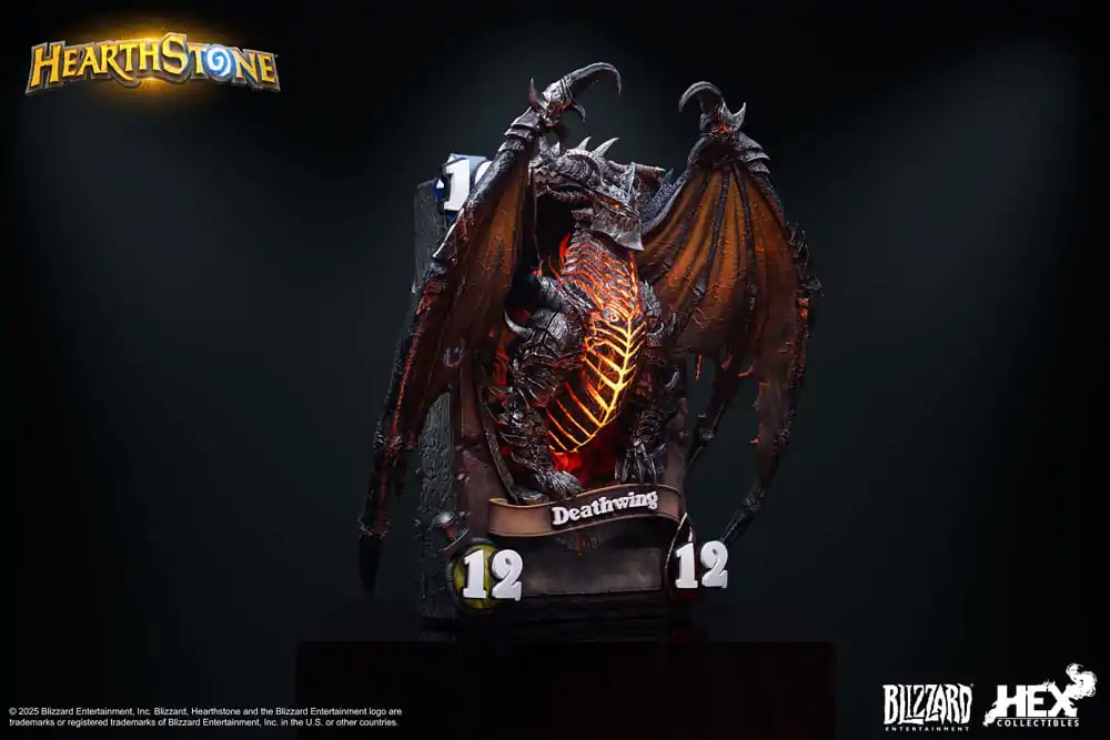 Hearthstone 3D umělecký rám soška Deathwing 34 cm fotografii produktu