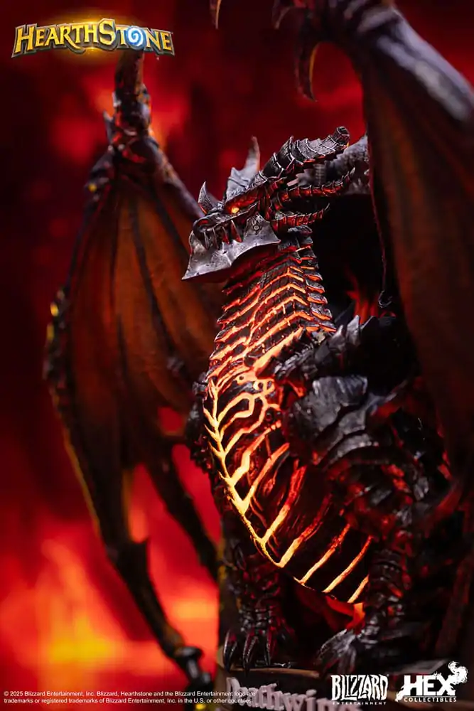 Hearthstone 3D umělecký rám soška Deathwing 34 cm fotografii produktu