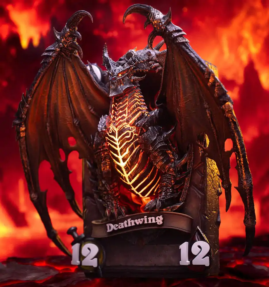 Hearthstone 3D umělecký rám soška Deathwing 34 cm fotografii produktu