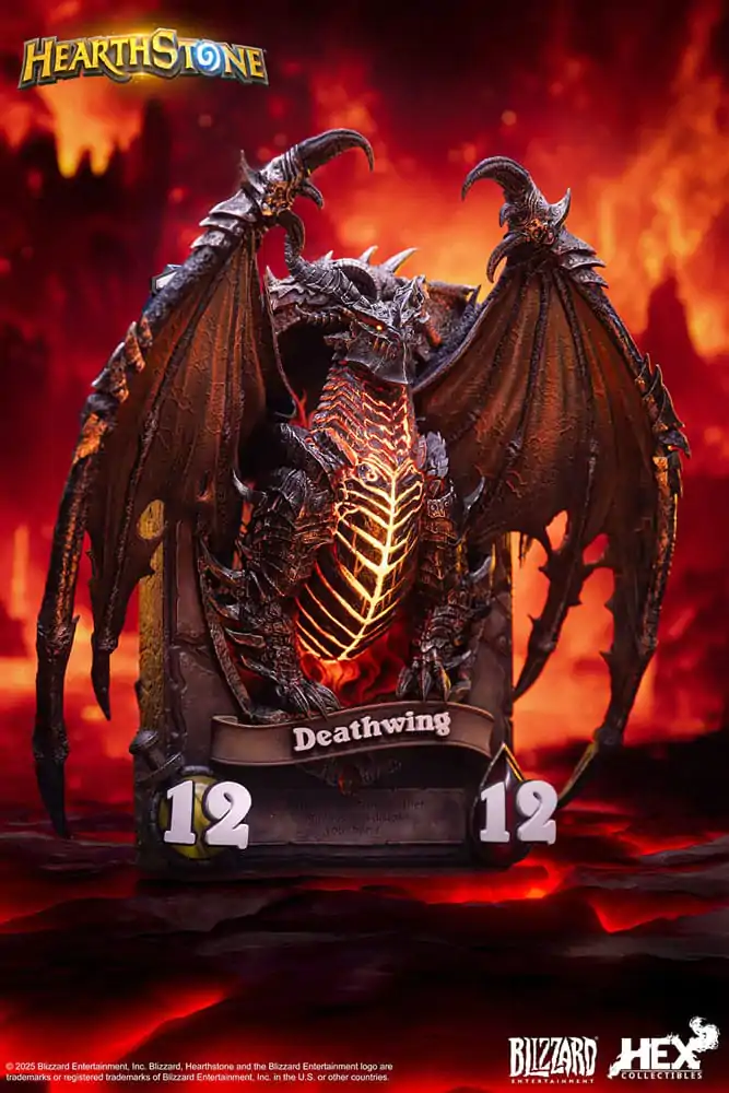Hearthstone 3D umělecký rám soška Deathwing 34 cm fotografii produktu